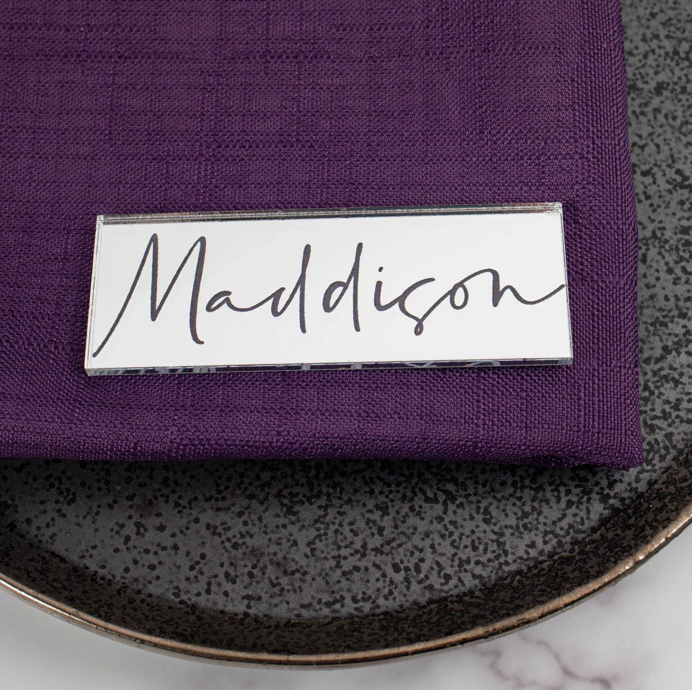 Wedding Rectangle Mirror Place Name - Image 4