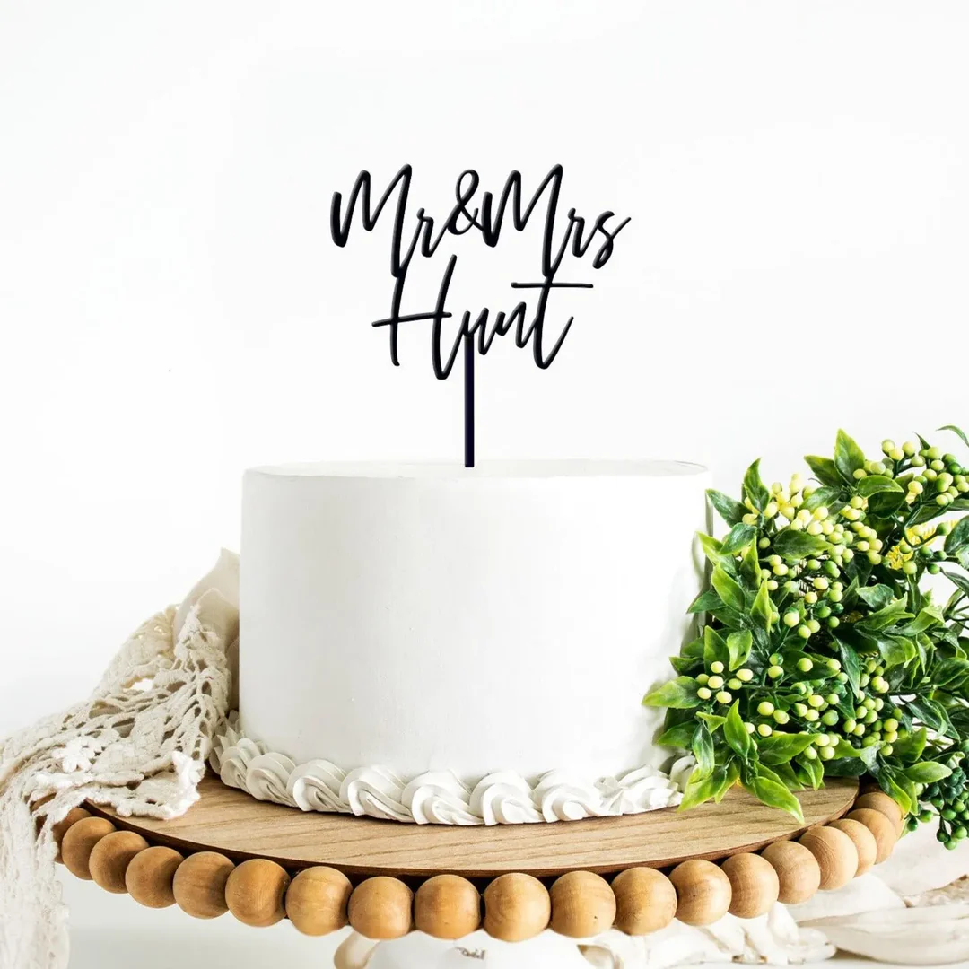 MRS AND MRS WEDDING CAKE TOPPER - Image 2