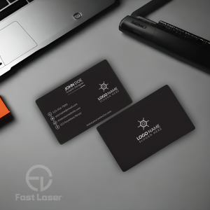 Custom Engraved Black Aluminum Business Cards – Premium & Personalized