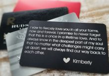 Personalized Wallet Card - Promise Of Love