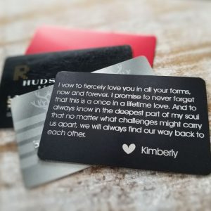 Personalized Wallet Card - Promise Of Love