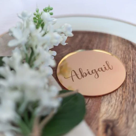 Gold Mirror Coaster Place Name - Image 2